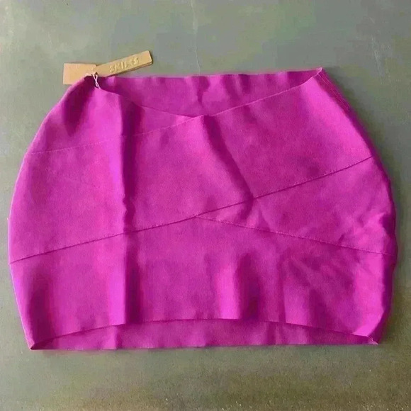 SKIMS NWT Lollipop Dipped Front Waist Pull On Knit Swim Mini Skirt Size 2X - Picture 6 of 11